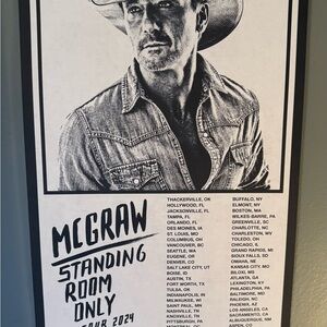 McGraw Standing Room Only Tour 2024 Poster